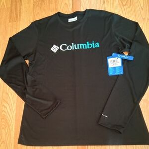 Columbia NWT Ladies active Blacl Shirt Sz M, MSRP $40